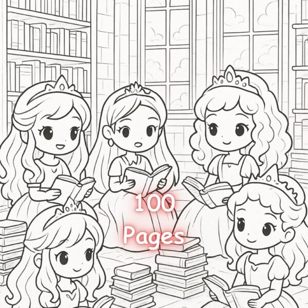 100 Cute Princess Coloring Pages