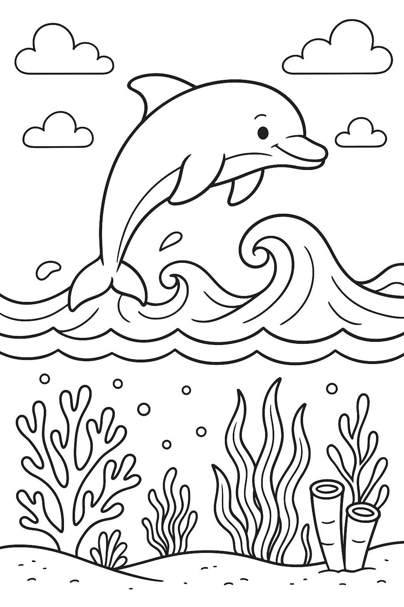 100 Ocean Animals Coloring Pages 5