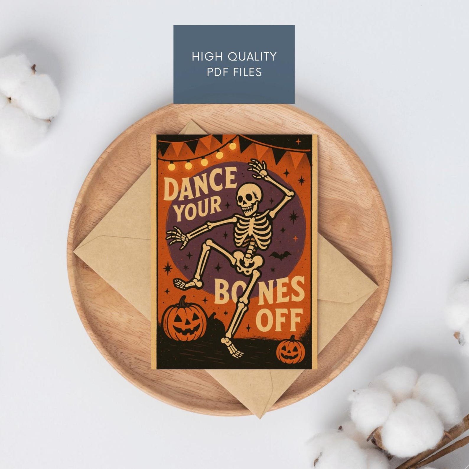 5 Printable Halloween Cards Bundle 5
