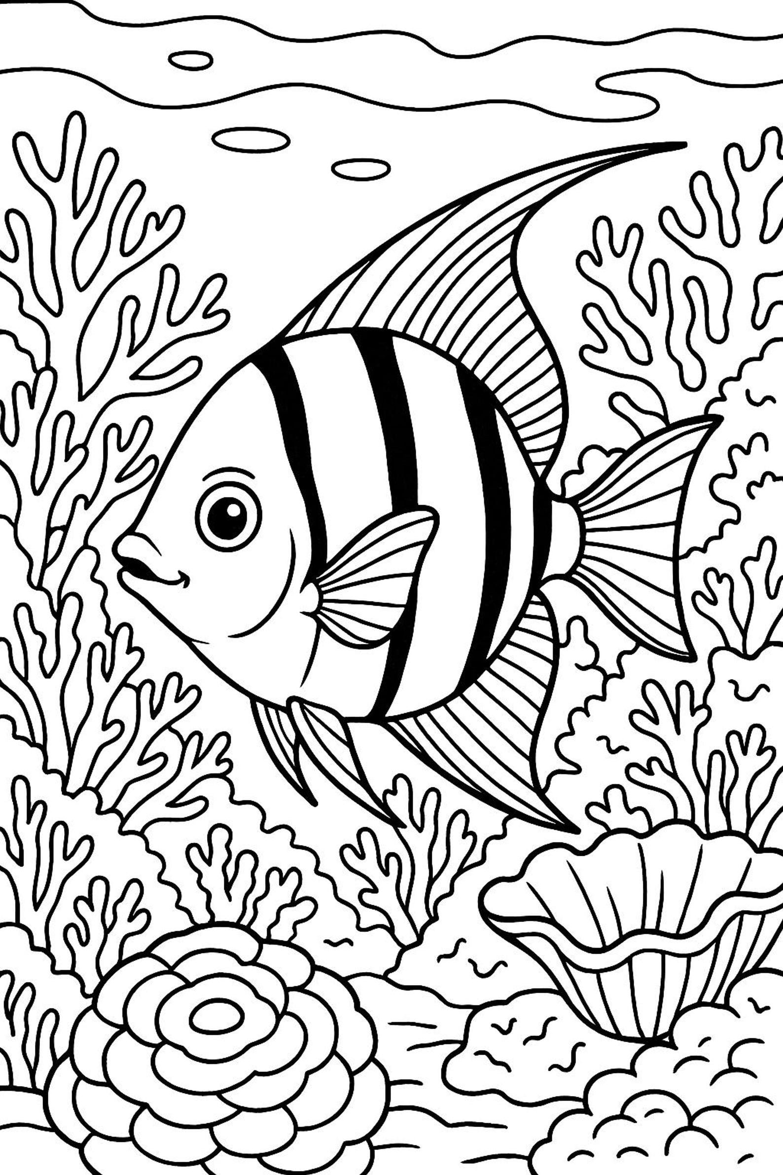 100 Ocean Animals Coloring Pages 6