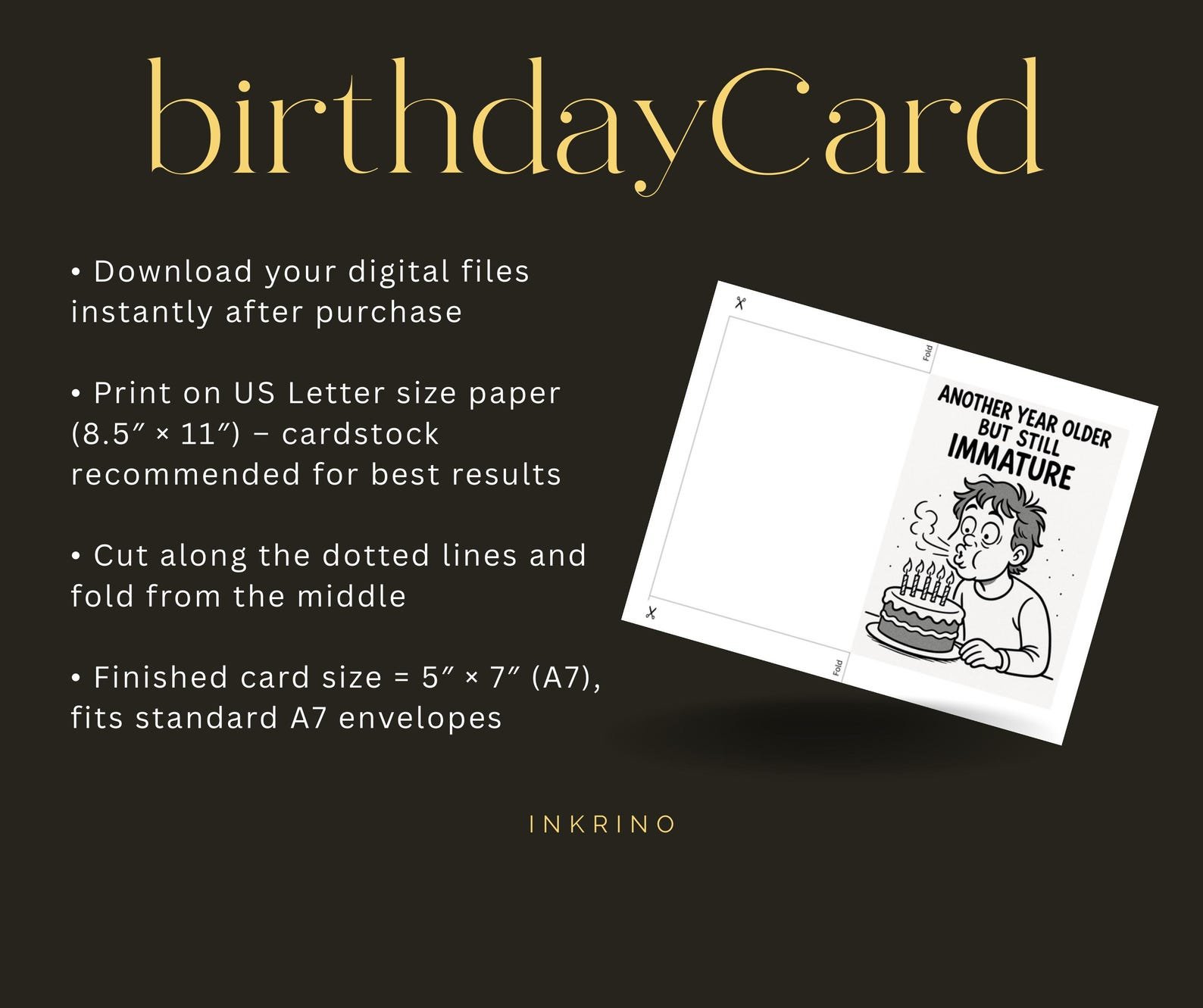Funny Printable Birthday Card 2