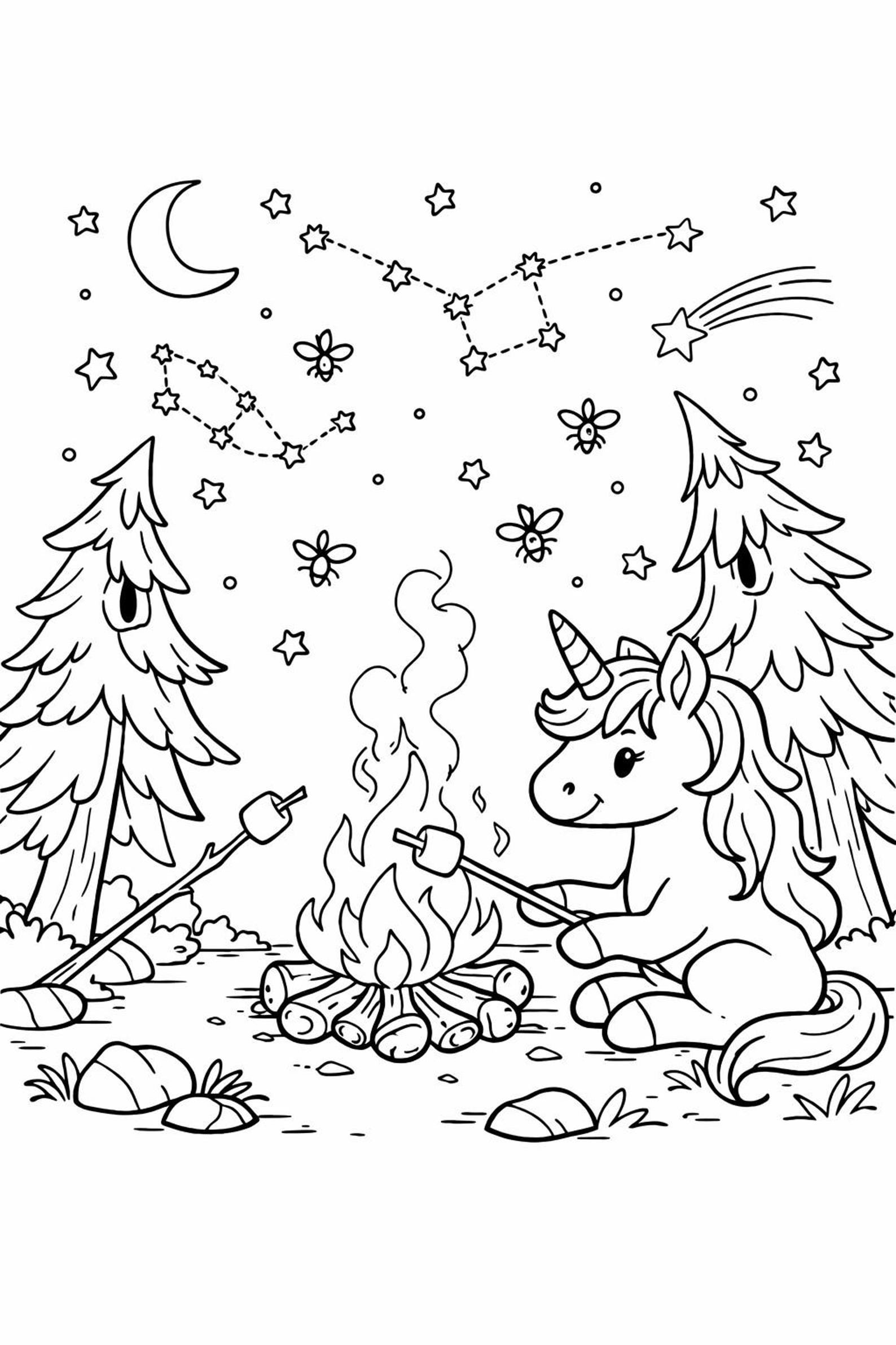 100 Unicorn Coloring Pages 5