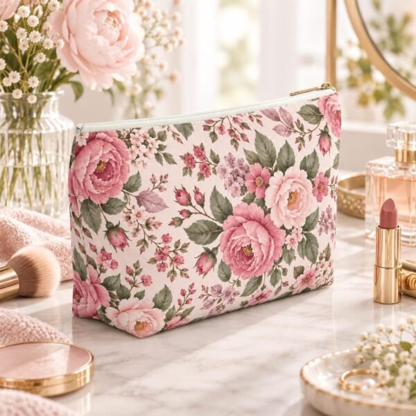 Floral Makeup Bag