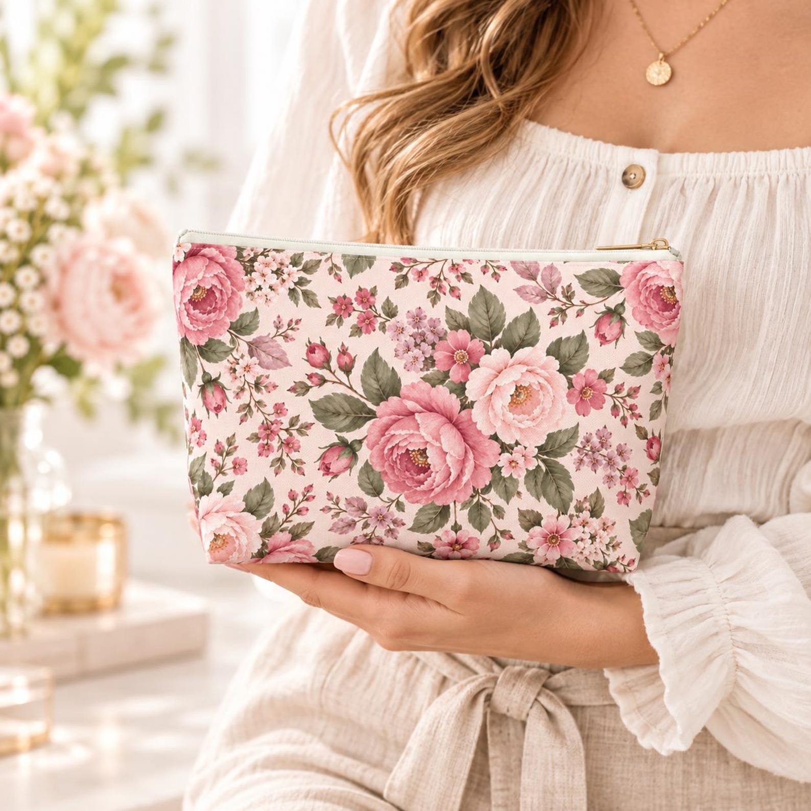 Floral Makeup Bag 3